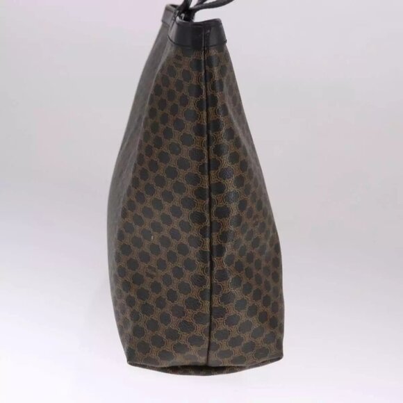 CELINE Macadam Canvas Tote Bag PVC Leather Black Auth yk17145 - Picture 6 of 16